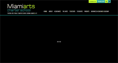 Desktop Screenshot of miamiartscharter.net